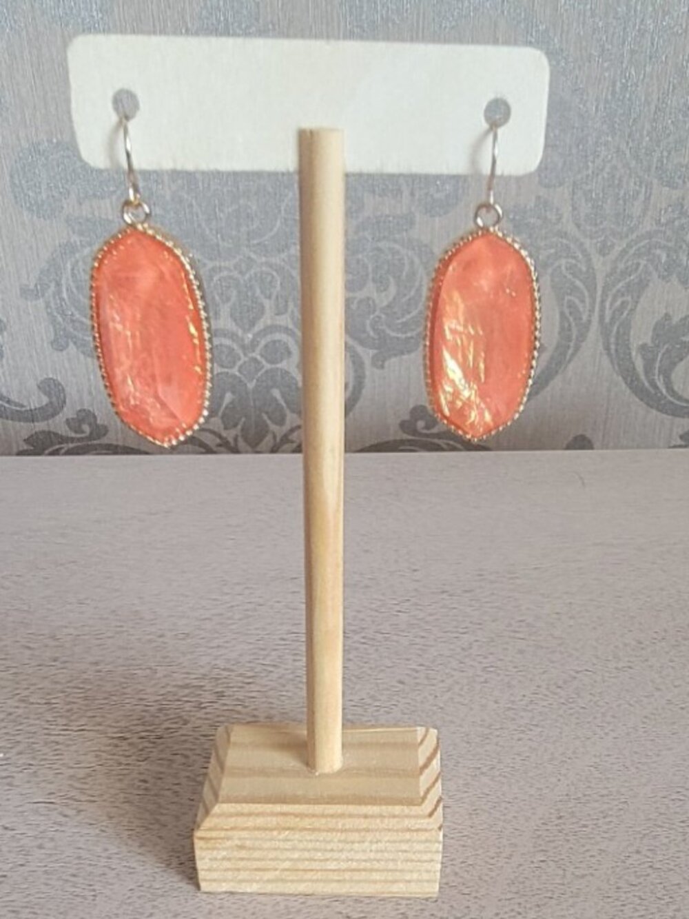 Lorelei Coral Shimmer Earrings